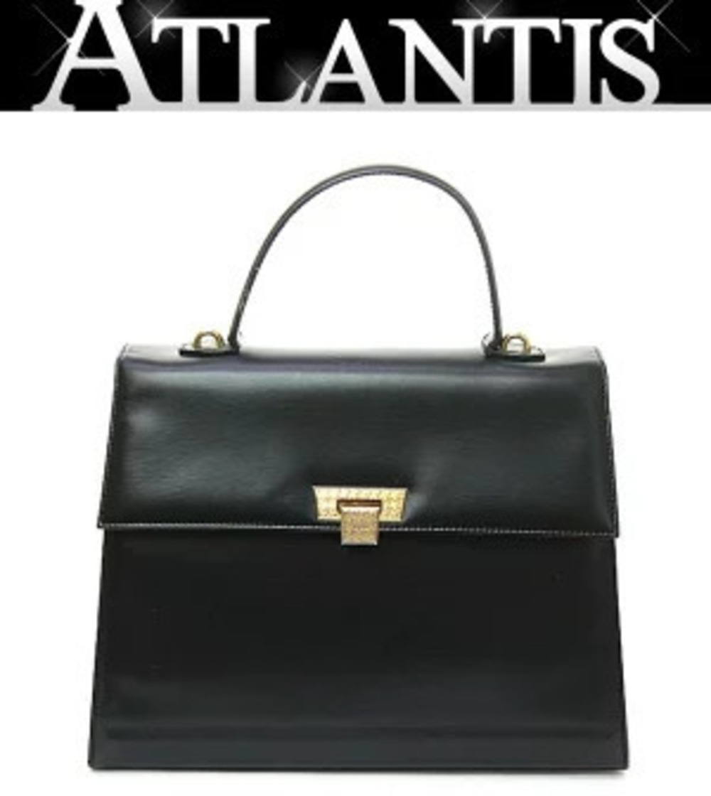 Christian Dior Handbag Calf Leather Black